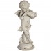 Cream Angel Statue with Panpipe